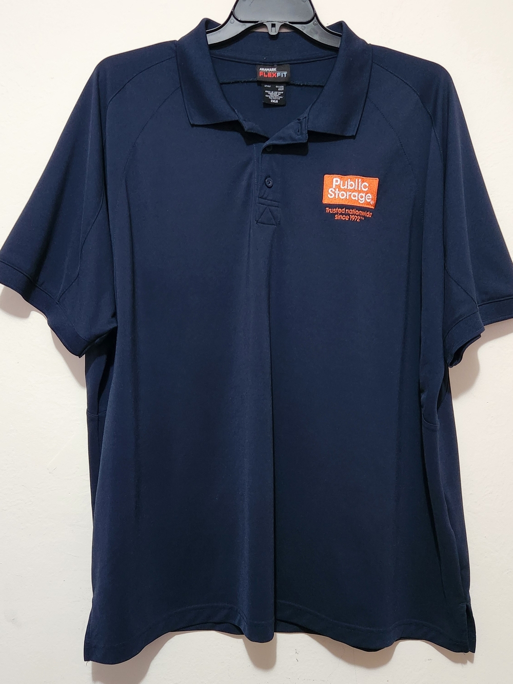 Aramark FlexFit Public Storage Employee Uniform Polo Shirt Corpcore Gorpcore 2XL